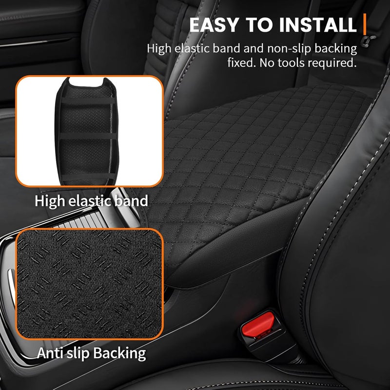 Rilsen Car Center Console Cover Armrest Cover for Dodge Charger & Chrysler 300 2011-2024 Center Console Pad Interior Accessories Car Armrest Seat Box Cover Protector - Image 5